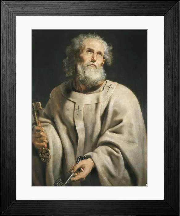 Framed Print : RUBENS, Peter Paul (1577-1640). Saint Peter. 1610. Flemish art. Oil on canvas. SPAIN. Madrid. Prado Museum. AISA / Everett Collection**US SALES ONLY**