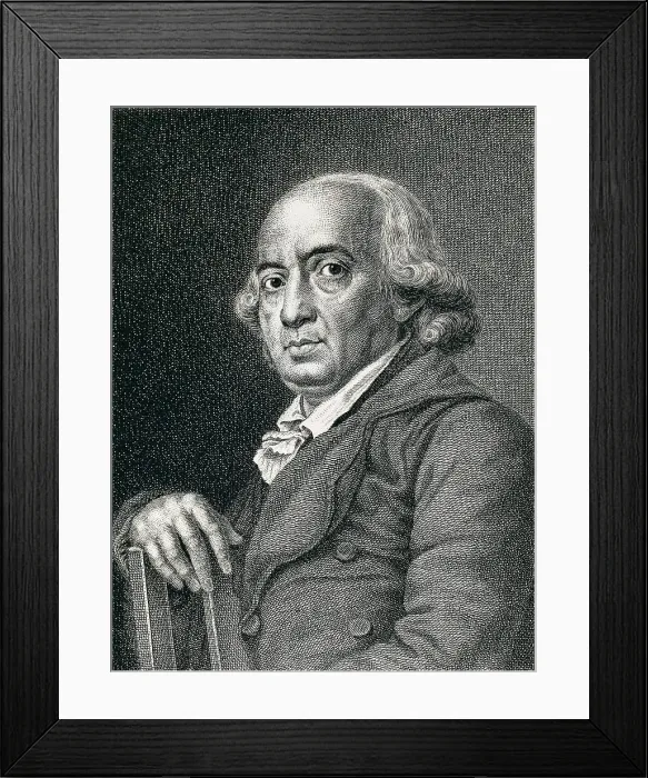Framed Print : HERDER, Johann Gottfried (1744-1803). Portrait of Herder. Engraving of 1870. Engraving. AISA / Everett Collection**US SALES ONLY**