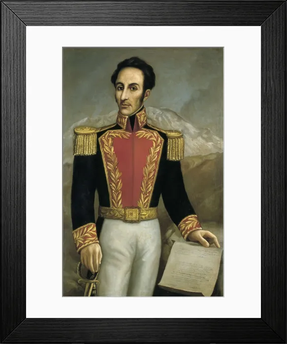 Framed Print : BOLIVAR, Simn (1783-1830). Oil on canvas. ECUADOR. Quito. Sucre's House Museum. AISA / Everett Collection**US SALES ONLY** Framed Print : BOLIVAR, Simn (1783-1830). Oil on canvas. ECUADOR. Quito. Sucre's House Museum. AISA / Everett Collection**US SALES ONLY**