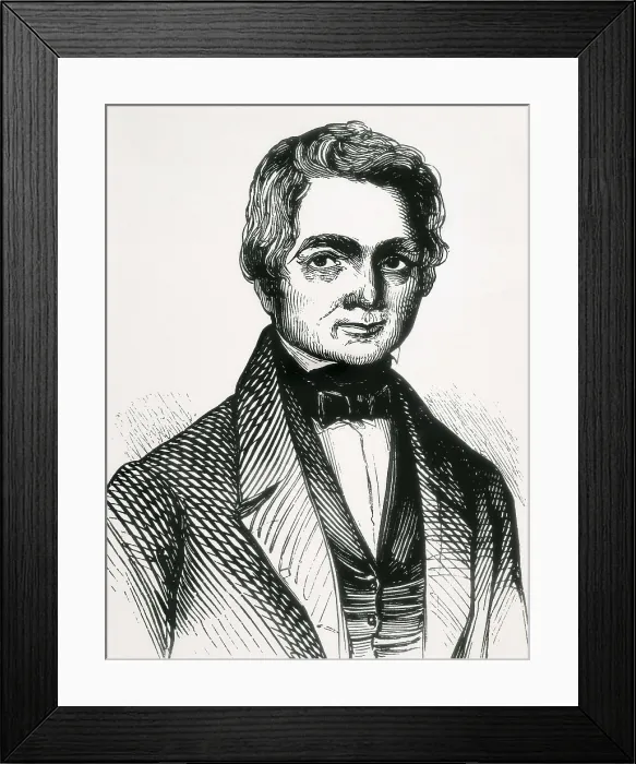 Framed Print : SCHELLING, Friedrich Wilhelm Joseph von (1775-1854). Etching. AISA / Everett Collection**US SALES ONLY**