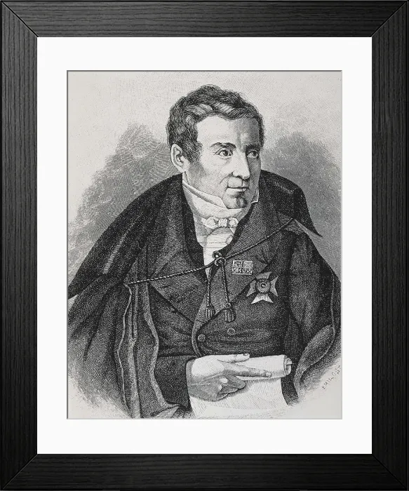 Framed Print : SCHLEGEL, August Wilhelm von (1767-1845). Etching. AISA / Everett Collection**US SALES ONLY**