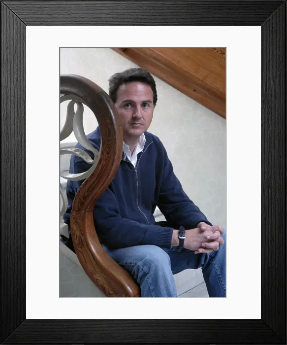 Framed Print : CaralpsPablo (1971 - ). Spanish writer. Oscar Elias / AISA / Everett Collection (189513)**US SALES ONLY**