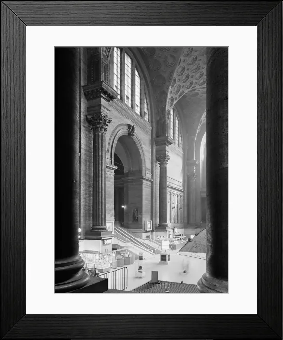 Framed Print : Pennsylvania Station, interior, New York City, circa 1962 Framed Print : Pennsylvania Station, interior, New York City, circa 1962