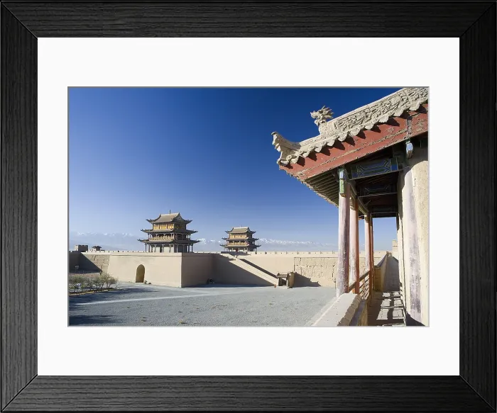 Framed Print : CHINA. Jiayuguan. The Silk Road. Gobi Desert. Jiayu Fort. AISA / Everett Collection**US SALES ONLY**
