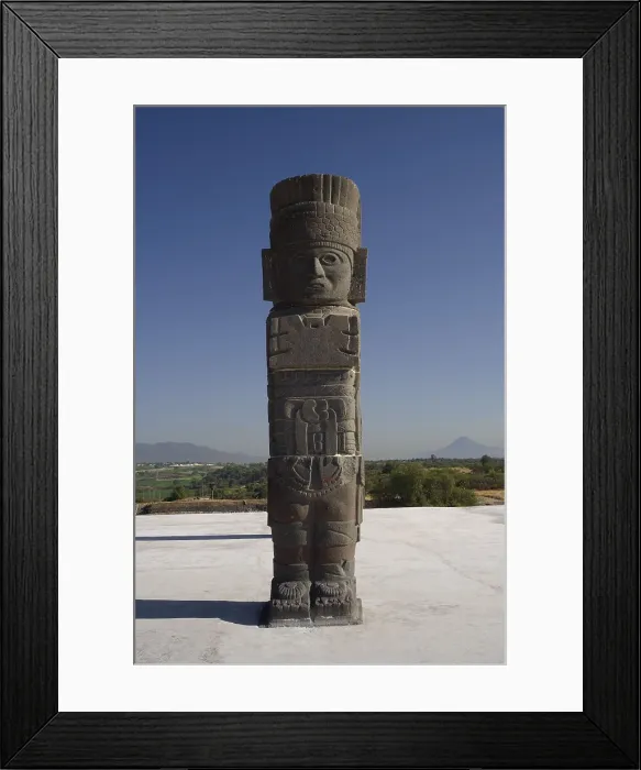 Framed Print : MEXICO. HIDALGO. Tula. Quetzalcoatl Temple. The Atlantes Statues. Toltec art. RAGA / AISA / Everett Collection (189935)**US SALES ONLY**