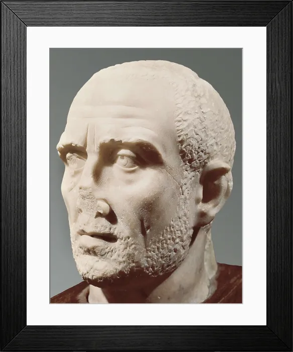 Framed Print : Head of Man. 2nd c. - 3rd c. Roman art. Early Empire. Sculpture on marble. JORDAN. Amman. Archaeological Museum. AISA / Everett Collection**US SALES ONLY** Framed Print : Head of Man. 2nd c. - 3rd c. Roman art. Early Empire. Sculpture on marble. JORDAN. Amman. Archaeological Museum. AISA / Everett Collection**US SALES ONLY**