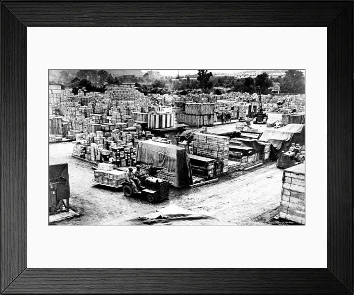 Framed Print : WORLD WAR II, Normandy Invasion supplies, circa 1944. Courtesy: CSU Archives / Everett Collection Framed Print : WORLD WAR II, Normandy Invasion supplies, circa 1944. Courtesy: CSU Archives / Everett Collection