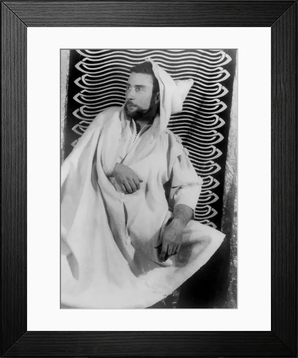 Framed Print : Brion Gysin (1916-1986), painter and poet, photograph by Carl Van Vechten, March 26, 1957