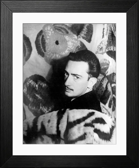 Framed Print : Salvador Dali (1904-1989), Spanish surrealist painter, photograph by Carl Van Vechten, November 29, 1939
