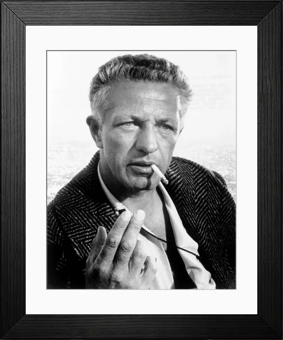 Framed Print : KING OF KINGS, director Nicholas Ray, on-set, 1961 Framed Print : KING OF KINGS, director Nicholas Ray, on-set, 1961