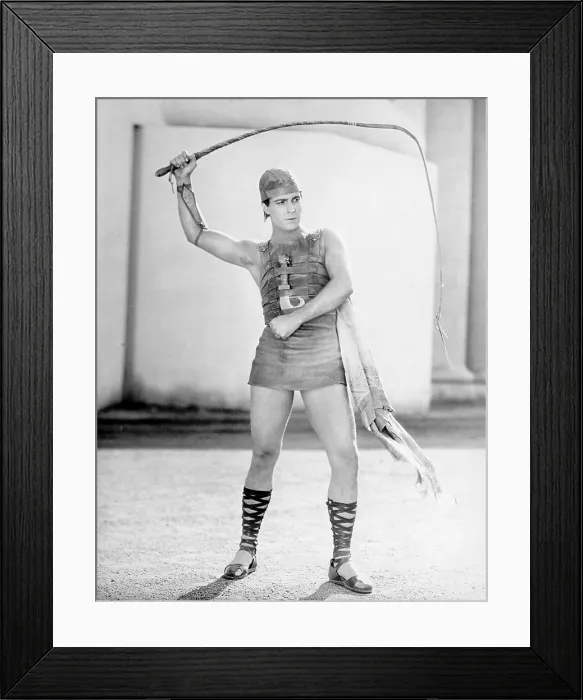 Framed Print : BEN-HUR, (aka BEN-HUR, A TALE OF THE CHRIST), Ramon Novarro as Ben-Hur, 1925