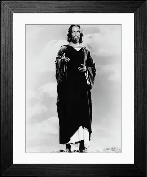 Framed Print : KING OF KINGS, Jeffrey Hunter as Jesus Christ, 1961 Framed Print : KING OF KINGS, Jeffrey Hunter as Jesus Christ, 1961