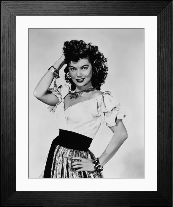 Framed Print : FORTUNES OF CAPTAIN BLOOD, Dona Drake, 1950 Framed Print : FORTUNES OF CAPTAIN BLOOD, Dona Drake, 1950