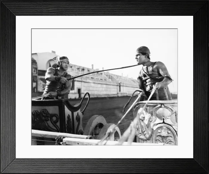 Framed Print : BEN-HUR, Francis X. Bushman, Ramon Novarro, 1925, chariot race Framed Print : BEN-HUR, Francis X. Bushman, Ramon Novarro, 1925, chariot race