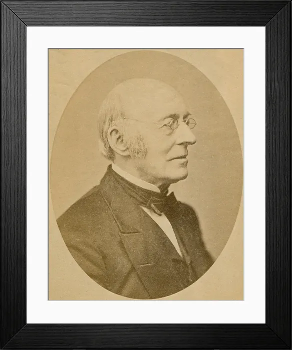 Framed Print : William Lloyd Garrison (1805-1879), joined the Abolitionist movement at age 25 and he founded THE LIBERATOR, an antislavery newspaper Framed Print : William Lloyd Garrison (1805-1879), joined the Abolitionist movement at age 25 and he founded THE LIBERATOR, an antislavery newspaper