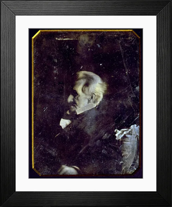 Framed Print : Andrew Jackson, half plate daguerreotype, gold toned, by Mathew Brady's studio, ca. 1844