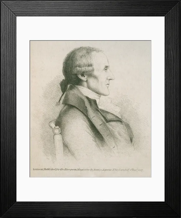 Framed Print : Granville Sharp (1735-1813), English abolitionist used the courts to fight to slavery