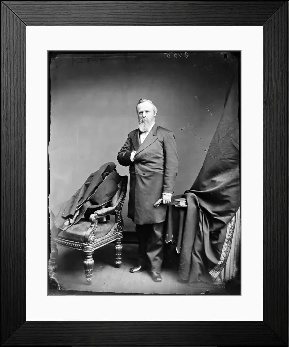 Framed Print : President Rutherford B. Hayes, ca. 1865-1880