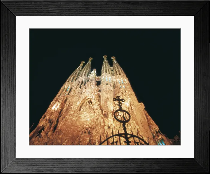 Framed Print : GAUDI i CORNET, Antoni (1852-1926). Sagrada Familia (Expiatory Temple of the Holy Family). 1884-1926. SPAIN. CATALONIA. Barcelona. Expiatory Church of the Holy Family
