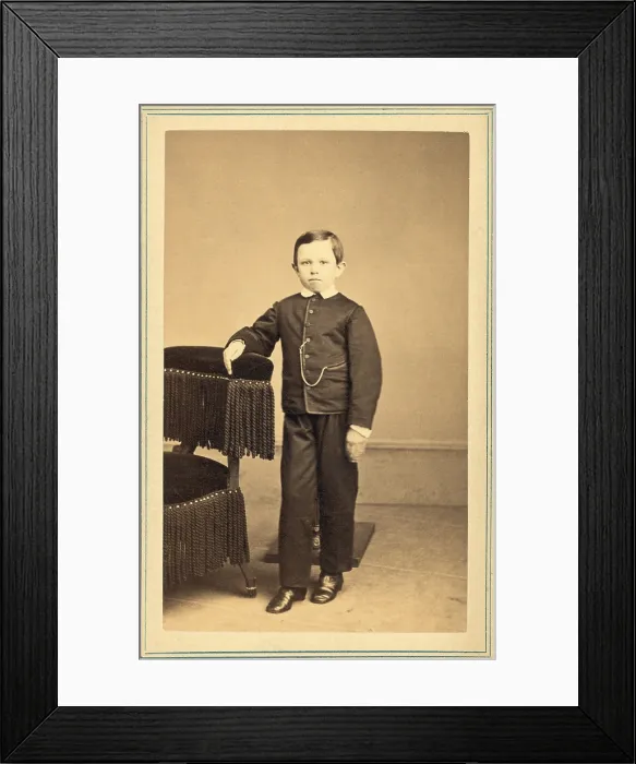 Framed Print : Thomas Tad Lincoln (1853-1871), youngest son of President Abraham and Mary Lincoln. Ca. 1863. Portrait by Mathew Brady