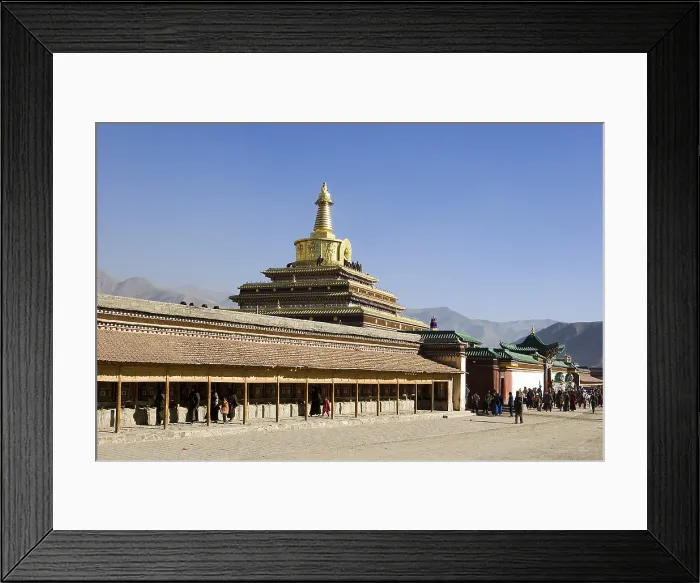 Framed Print : CHINA. Xiahe. Monastery of Labrang. The Silk Road. Monastery of Tibetan Buddhism (Geluk or Yellow Hat School). AISA / Everett Collection**US SALES ONLY** Framed Print : CHINA. Xiahe. Monastery of Labrang. The Silk Road. Monastery of Tibetan Buddhism (Geluk or Yellow Hat School). AISA / Everett Collection**US SALES ONLY**