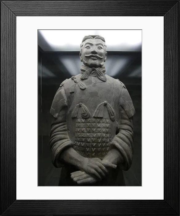 Framed Print : Terracotta Army. 221-206 BC. CHINA. Xian. Mausoleum of the First Qin Emperor, Qin Si Huang. Chinese art. Qin period. AISA / Everett Collection**US SALES ONLY**