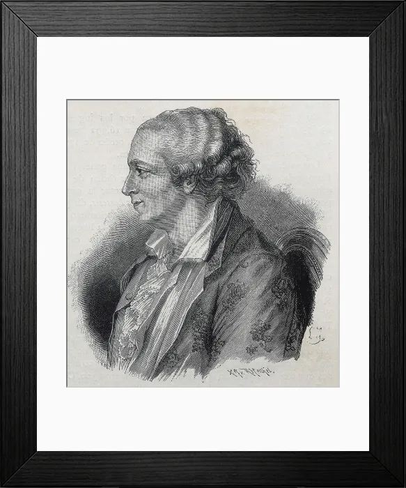 Framed Print : Beaumarchais, Pierre-Augustin Caron de (1732-1799). Engraving. AISA / Everett Collection**US SALES ONLY** Framed Print : Beaumarchais, Pierre-Augustin Caron de (1732-1799). Engraving. AISA / Everett Collection**US SALES ONLY**