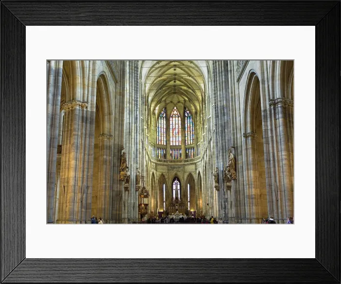 Framed Print : CZECH Rep.. Prague. Saint Vitus Cathedral. Main nave and groin vault. Gothic art. - Lucas Vallecillos / Iberfoto / Everett Collection (142752)**US SALES ONLY** Framed Print : CZECH Rep.. Prague. Saint Vitus Cathedral. Main nave and groin vault. Gothic art. - Lucas Vallecillos / Iberfoto / Everett Collection (142752)**US SALES ONLY**