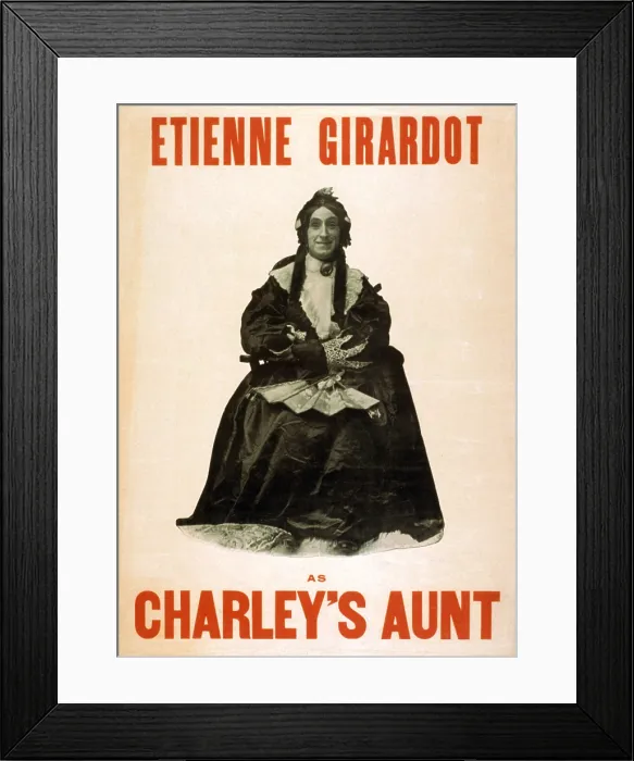 Framed Print : CHARLEY'S AUNT, Etienne Girardot, 1906