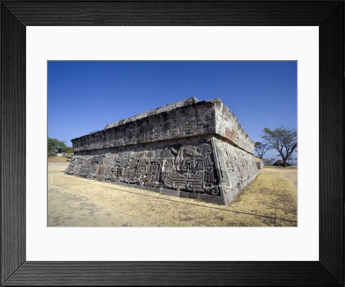 Framed Print : MEXICO. Xochicalco. Ceremonial Center. Quetzalcoatl Pyramid. Teotihuacan culture. RAGA / AISA / Everett Collection (190011)**US SALES ONLY** Framed Print : MEXICO. Xochicalco. Ceremonial Center. Quetzalcoatl Pyramid. Teotihuacan culture. RAGA / AISA / Everett Collection (190011)**US SALES ONLY**