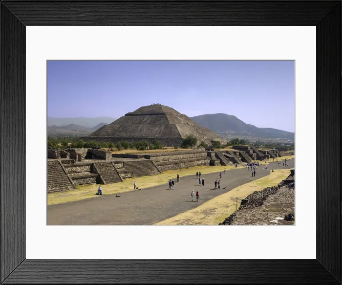 Framed Print : MEXICO. STATE OF MEXICO. Teotihuacn. The Sun Pyramid. Teotihuacan culture. RAGA / AISA / Everett Collection (190019)**US SALES ONLY** Framed Print : MEXICO. STATE OF MEXICO. Teotihuacn. The Sun Pyramid. Teotihuacan culture. RAGA / AISA / Everett Collection (190019)**US SALES ONLY**
