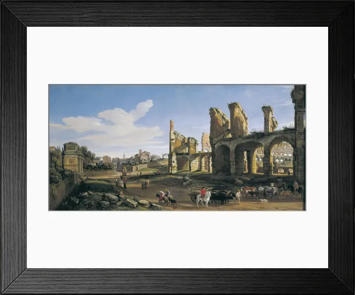 Framed Print : VAN WITTEL, Gaspar (1653-1736). The Roman Forum. 1711. Baroque art. Oil on canvas. ITALY. Turin. Galleria Sabauda (Sabauda Gallery). AISA / Everett Collection**US SALES ONLY**