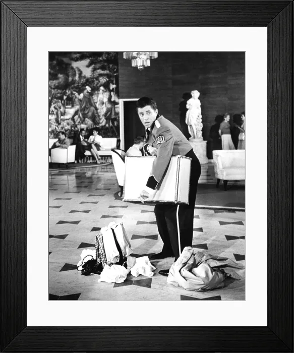 Framed Print : THE BELLBOY, Jerry Lewis, 1960 Framed Print : THE BELLBOY, Jerry Lewis, 1960