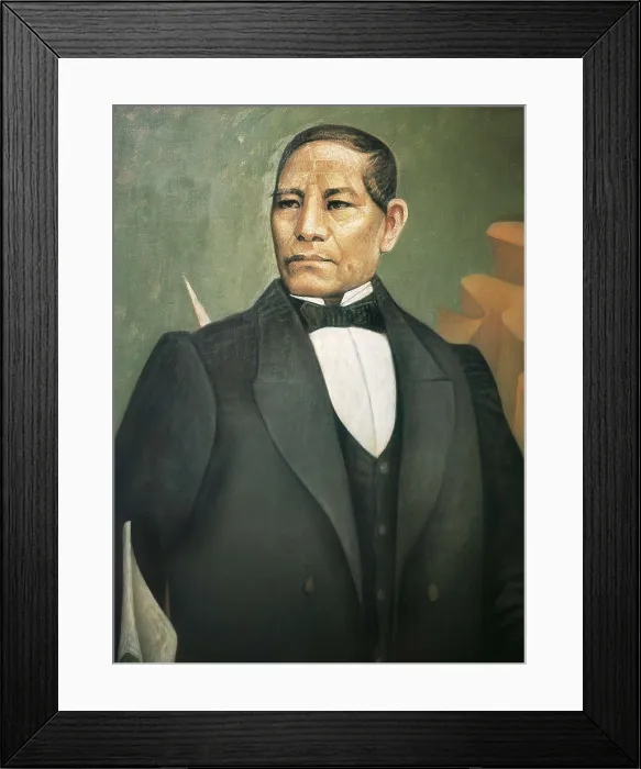 Framed Print : JUAREZ GARCIA, Benito (1806-1872). Oil on canvas. MEXICO. Mexico City. Chapultepec Castle. AISA / Everett Collection**US SALES ONLY**