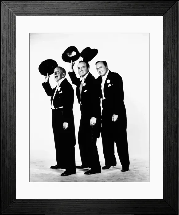 Framed Print : BEAU JAMES, from left: Jimmy Durante, Bob Hope, Jack Benny, 1957