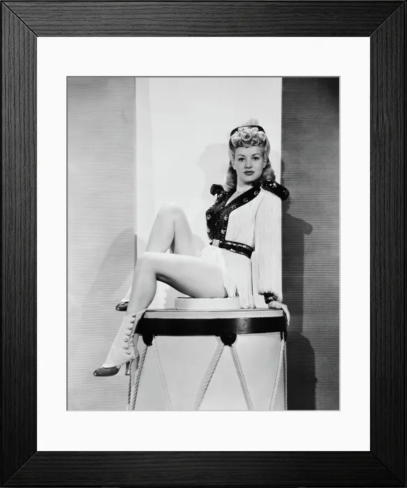 Framed Print : FOOTLIGHT SERENADE, Betty Grable, 1942, TM & Copyright 20th Century Fox Film Corp. / courtesy Everett Collection Framed Print : FOOTLIGHT SERENADE, Betty Grable, 1942, TM & Copyright 20th Century Fox Film Corp. / courtesy Everett Collection