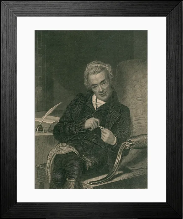 Framed Print : William Wilberforce (1859-1833) British abolitionist in 1832, a year before his death. His somewhat unusual posture is caused by scoliosis (spinal curvature)