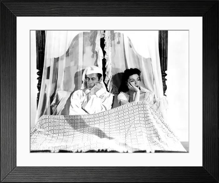 Framed Print : THE FOUR POSTER, from left, Rex Harrison, Lilli Palmer, 1952