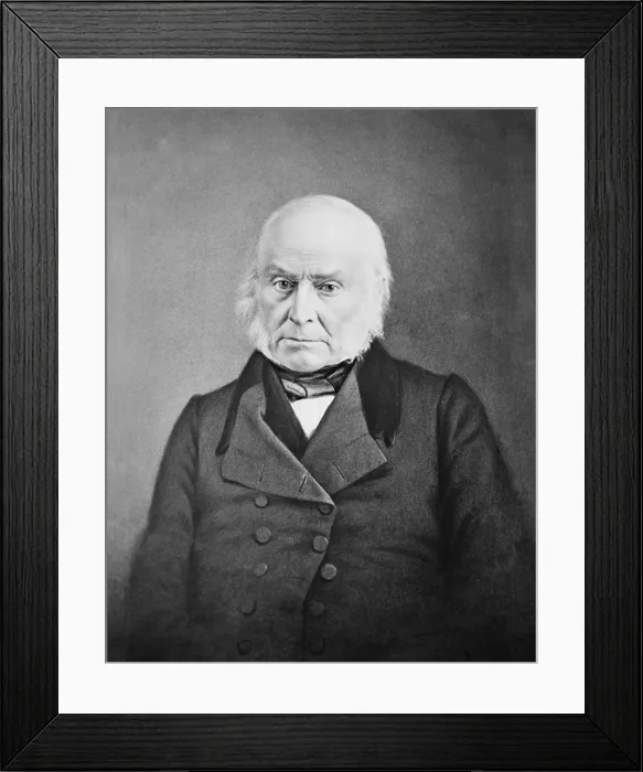 Framed Print : John Quincy Adams (1767-1848), was U.S. President from 1825-1829. After his presidency he was elected to the House of Representatives, where he served until his death in 1848 Framed Print : John Quincy Adams (1767-1848), was U.S. President from 1825-1829. After his presidency he was elected to the House of Representatives, where he served until his death in 1848