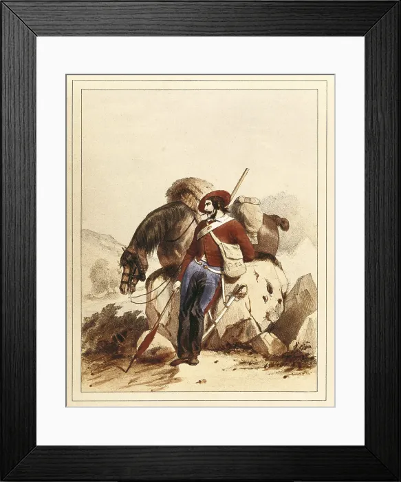 Framed Print : Spain (19th c.). Carlist Wars. Cavalry under Cabrera's comandment. Litography. Private Collection. AISA / Everett Collection**US SALES ONLY** Framed Print : Spain (19th c.). Carlist Wars. Cavalry under Cabrera's comandment. Litography. Private Collection. AISA / Everett Collection**US SALES ONLY**