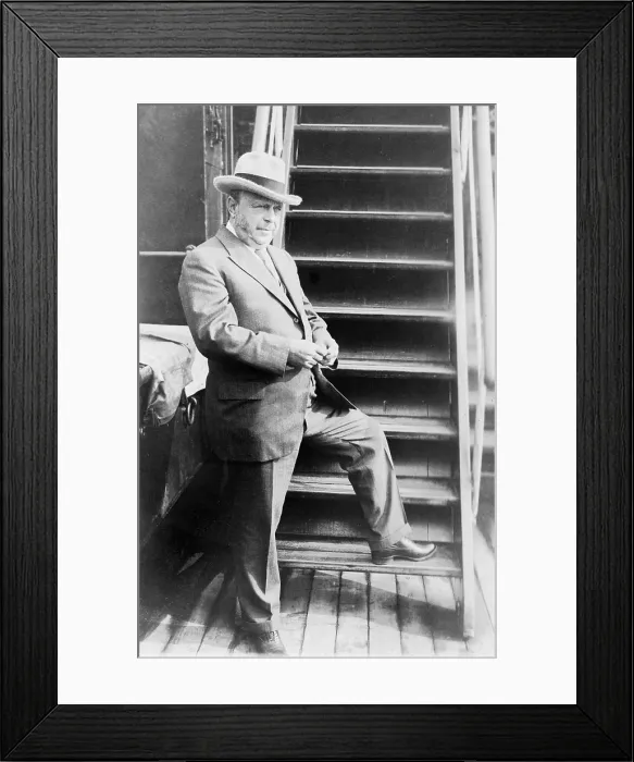 Framed Print : August Anheuser Busch, (1865-1934) grandson of brewery founder Adolphus Busch. In 1924 he was general superintendent of brewing operations. 1925 photo