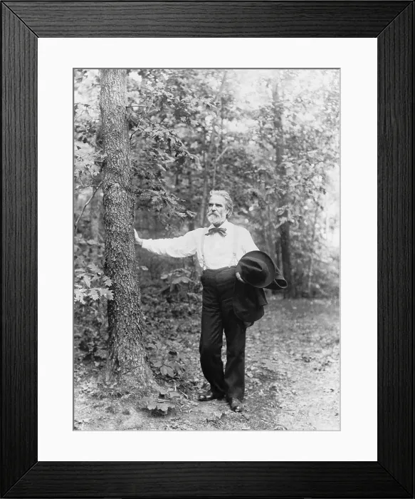 Framed Print : Edwin Markham (1852-1940) best known for his 1899 poem