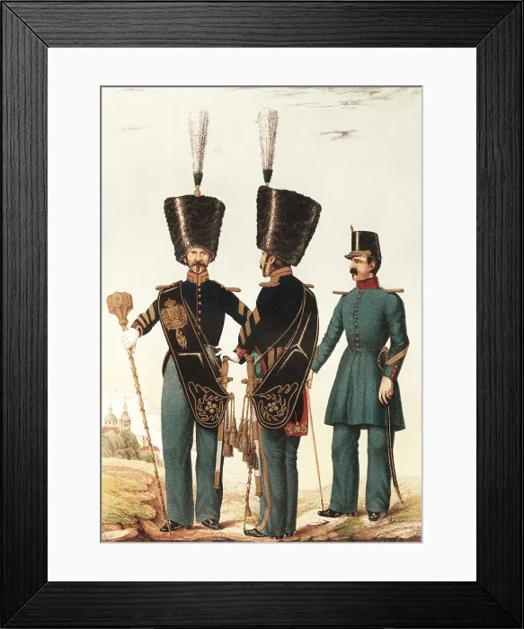 Framed Print : Spain (1853). Infantry soldiers. Litography. FRANCE. Paris. National Library. AISA / Everett Collection**US SALES ONLY**