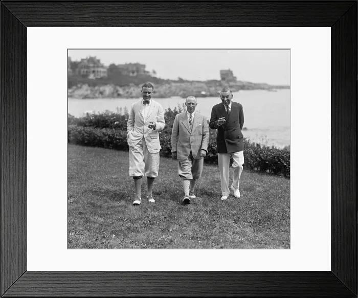 Framed Print : Authors Kenneth Roberts (1885-1957)(left), and Booth Tarkington (1869-1946) (right) with Atwater Kent (1873-1949) (center), in Washington D.C. August 1925 Framed Print : Authors Kenneth Roberts (1885-1957)(left), and Booth Tarkington (1869-1946) (right) with Atwater Kent (1873-1949) (center), in Washington D.C. August 1925