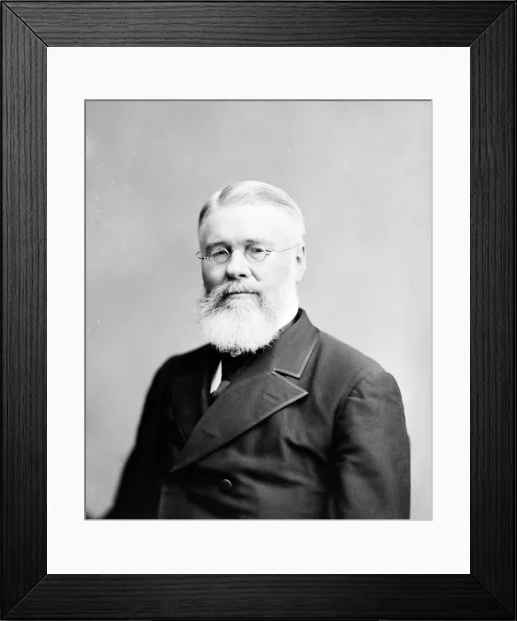 Framed Print : Prof. Richard Jordan Gatling, inventor of the Gatling Gun, ca. 1870s Framed Print : Prof. Richard Jordan Gatling, inventor of the Gatling Gun, ca. 1870s