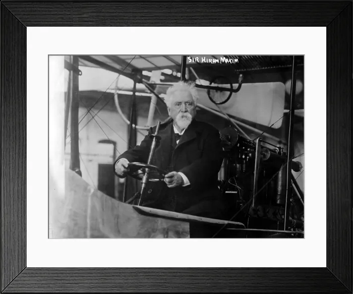Framed Print : Sir Hiram Maxim, ca. 1911-1916