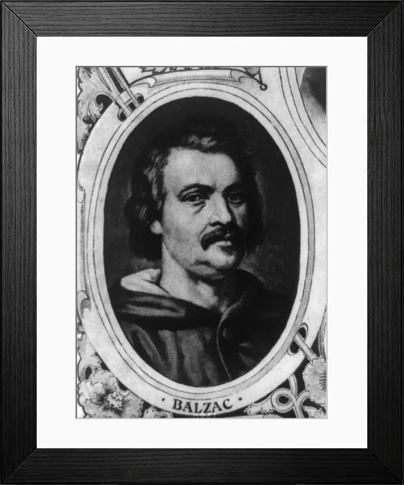 Framed Print : Honor de Balzac (1799-1850), French novelist and playwright, 1840s Framed Print : Honor de Balzac (1799-1850), French novelist and playwright, 1840s