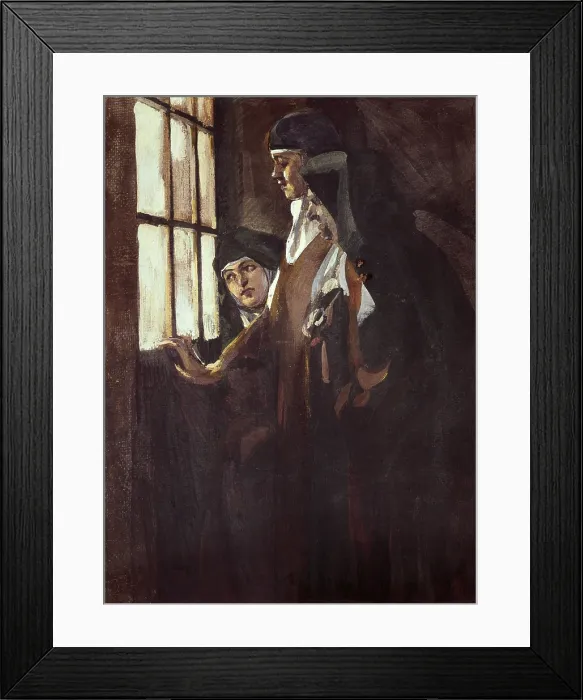 Framed Print : BENLLIURE ORTIZ, Jose (1884-1916). Nuns. Oil on canvas. SPAIN. Valencia. San Pio V Fine Arts Museum. - P. Rotger / Iberfoto / Everett Collection (127244)**US SALES ONLY** Framed Print : BENLLIURE ORTIZ, Jose (1884-1916). Nuns. Oil on canvas. SPAIN. Valencia. San Pio V Fine Arts Museum. - P. Rotger / Iberfoto / Everett Collection (127244)**US SALES ONLY**