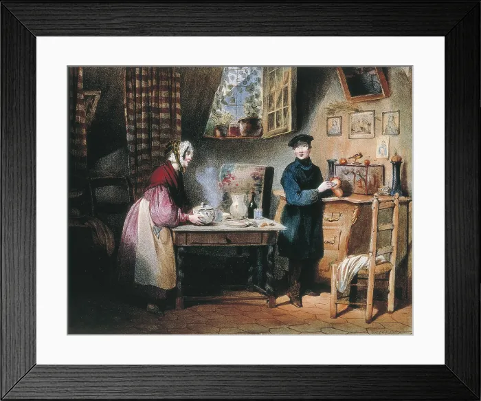 Framed Print : DAVID, Jules (1808-1892). Economy. s.XIX. Engraving. FRANCE. Paris. Musee Carnavalet (Carnavalet Museum). - BeBa / Iberfoto / Everett Collection (127260)**US SALES ONLY**