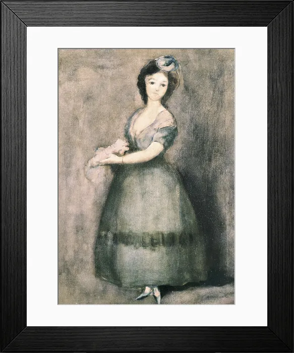 Framed Print : CANALS i LLAMBI, Ricard (1876-1931). Goyaesque Figure. Impressionism. Pastel. Private Collection. AISA / Everett Collection**US SALES ONLY**